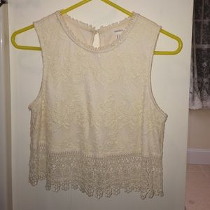 F21 Lace Crop Top
