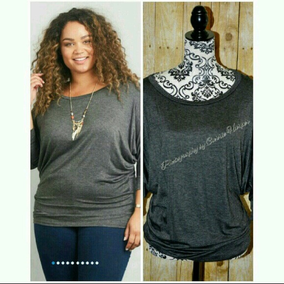 Clearance 3/4 Sleeve Dolman Top Blouse Size XL - Picture 2 of 5