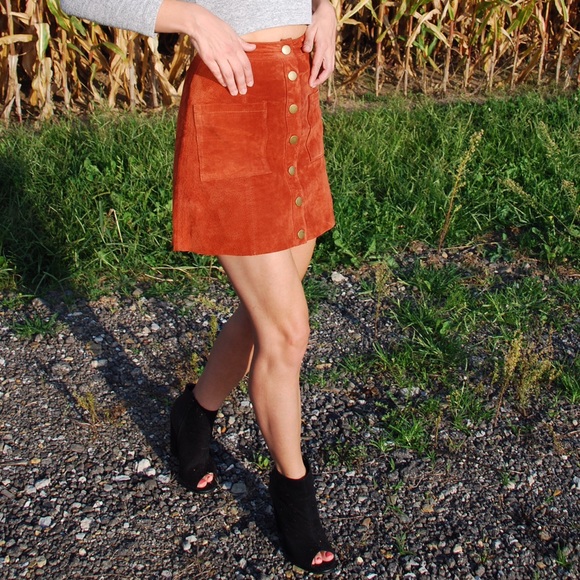 Tobi Skirts - Tobi rust suede mini skirt. NWT Tobi Skirts - Tobi rust suede mini skirt. NWT