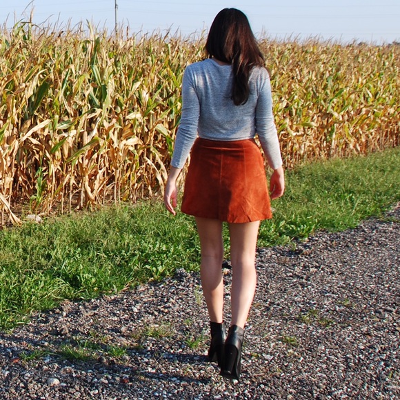 Tobi Skirts - Tobi rust suede mini skirt. NWT Tobi Skirts - Tobi rust suede mini skirt. NWT