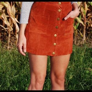 Tobi Skirts - Tobi rust suede mini skirt. NWT Tobi Skirts - Tobi rust suede mini skirt. NWT