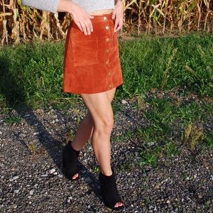 Tobi Skirts - Tobi rust suede mini skirt. NWT Tobi Skirts - Tobi rust suede mini skirt. NWT