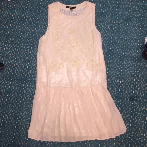 Drop-waist beaded dress