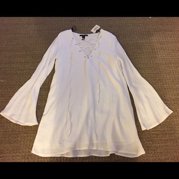 Forever 21 White Flow Dress