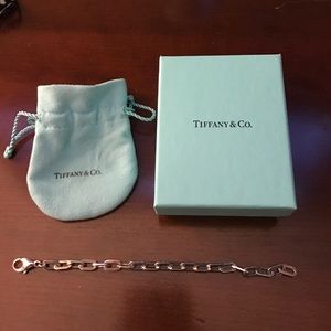 Tiffany & Co rectangle link bracelet
