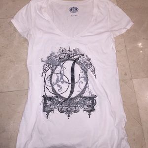 White V-Neck Juicy Couture