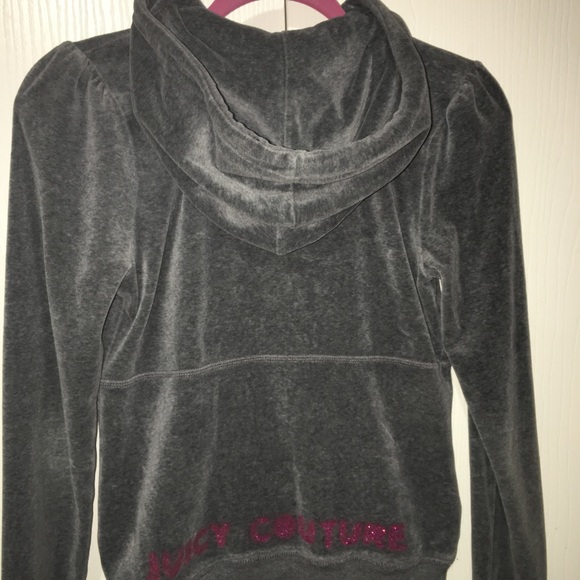 Juicy couture zip up velour hoodie