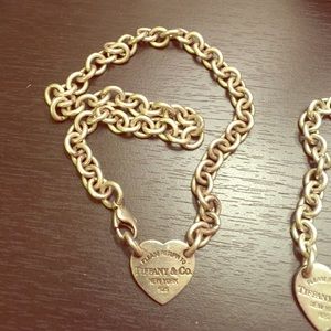 SOLD Tiffany and Co Heart Choker necklace