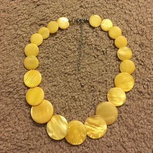 Yellow Shell Necklace
