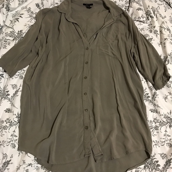 Oversized button up.