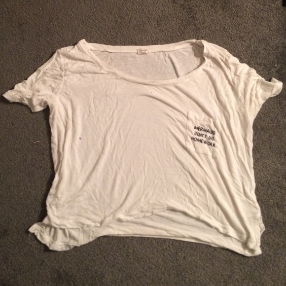 mermaids don't do homework brandy melville  shirt