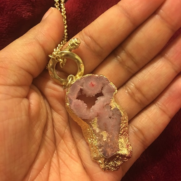 Long Chain Druzy Necklace