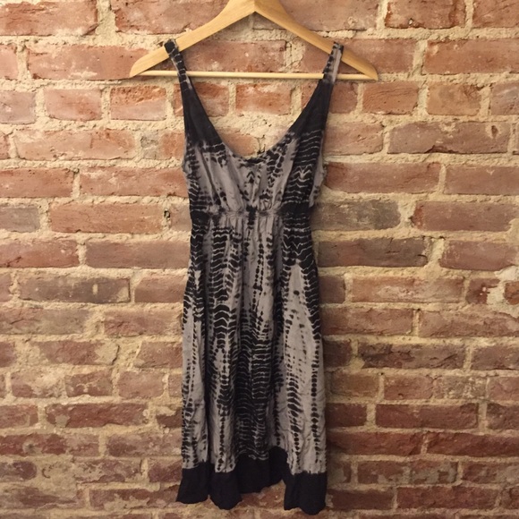 Black and Grey tie dye C&C California dress