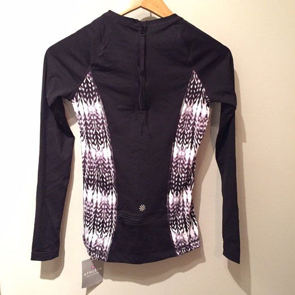 NWT Athleta Kamala Rashguard XXS  SunstonBlack