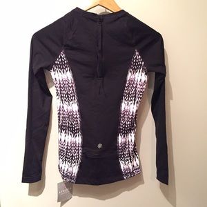 NWT Athleta Kamala Rashguard XXS  SunstonBlack