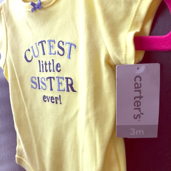 Carter's baby girl onesie 3M