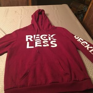 Young & Reckless burgundy sweatshirt