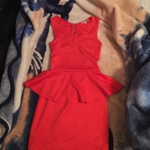 Open back flared dress