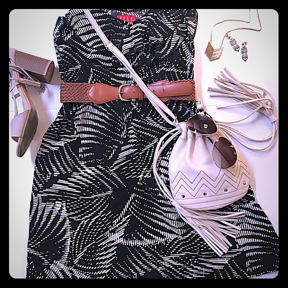 ❌DONATED❌Elle | Black/White Ruffle Top Sundress