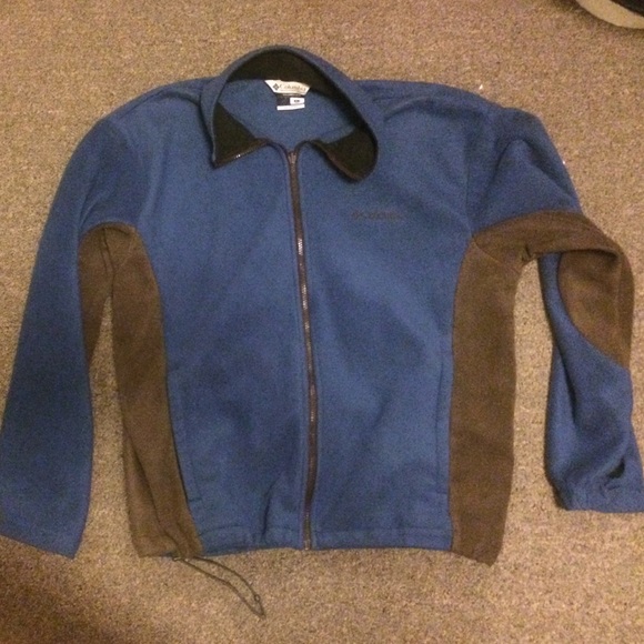Blue Columbia fleece full zip jacket