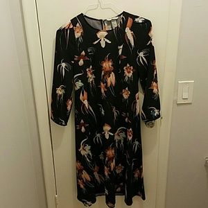 H&M long sleeve floral dress