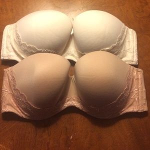 Body by Victoria strapless bras