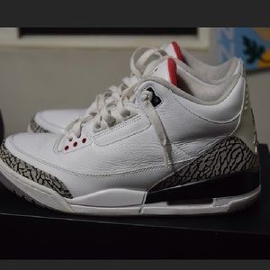 Nike Air Jordan III 3 Retro White/Fire Red/Cement