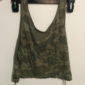 camouflage crop top tangtop