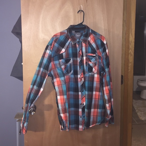 BKE Pearl Snap Long Sleeve