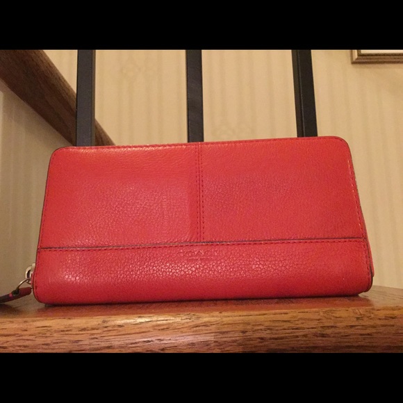 COACH Red Leather Wallet