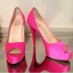 Christian Louboutin Hyper Prive 120 Satin Pink