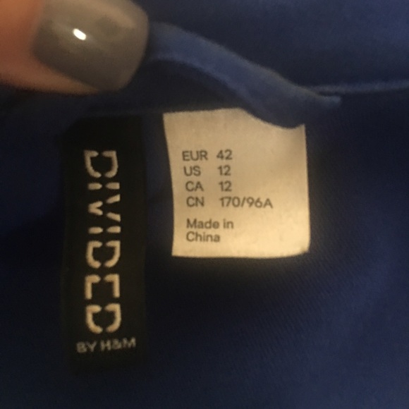 H and M black and blue blazer - Picture 3 of 3