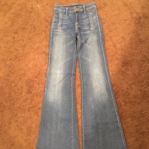 Mother The Drama High Waisted Flare Jean. Size 24