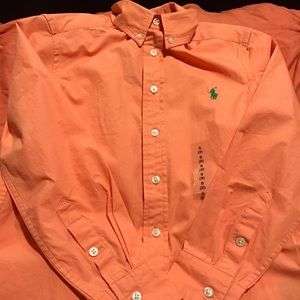Boys *New* Ralph Lauren Orange Oxford