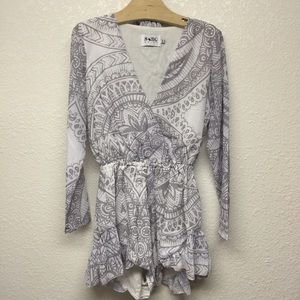 Sabo Skirt Patterned Playsuit