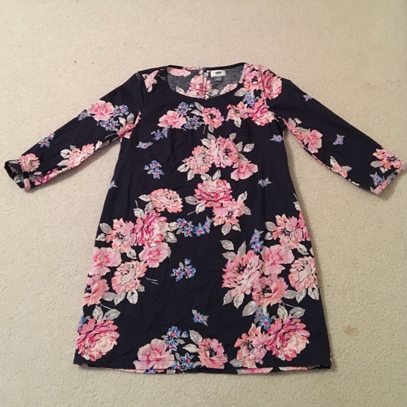flower pattern shift dress