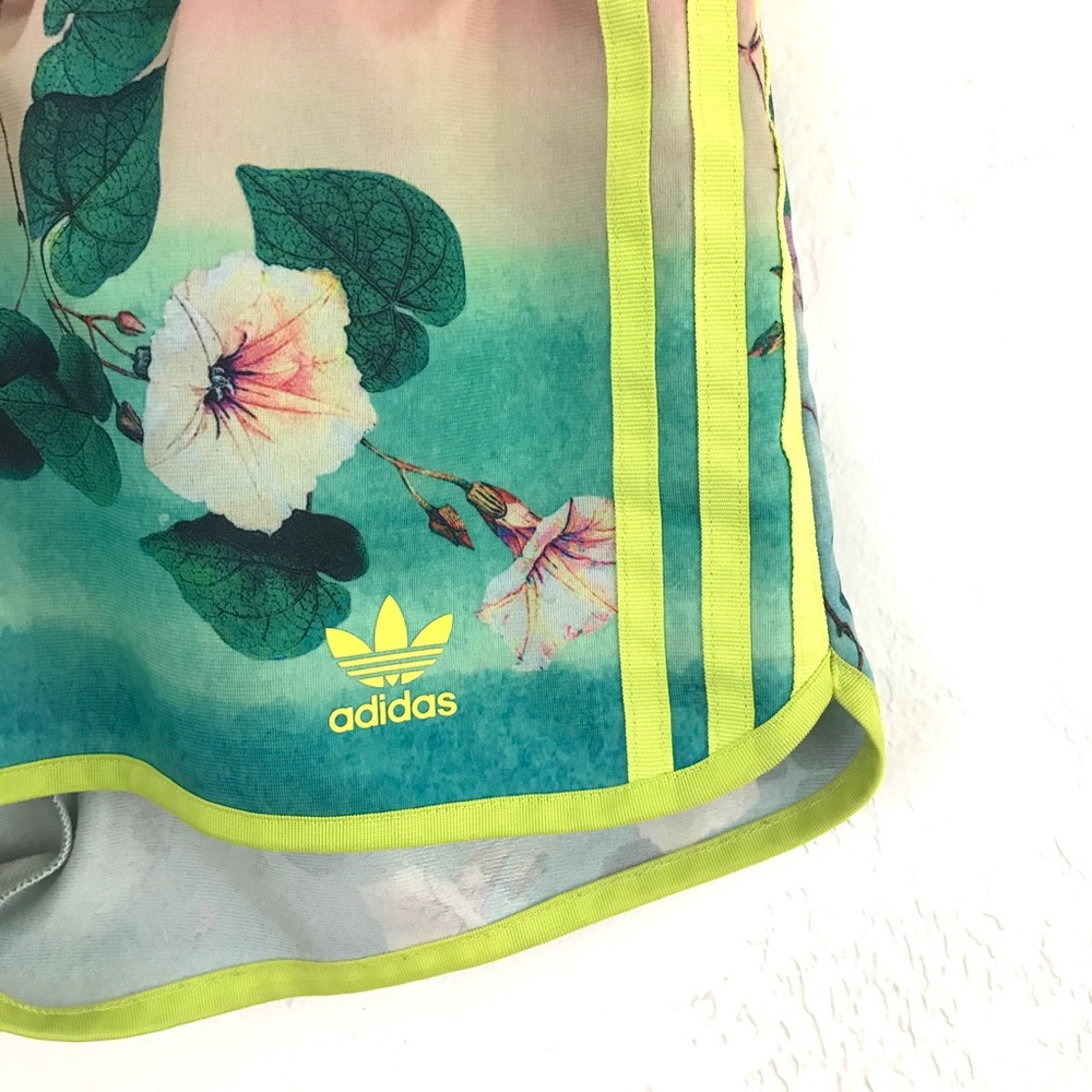 SOLD! Adidas x Farm Floral Track Shorts - Picture 3 of 4