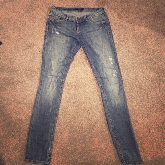 Union brand distressed jeans