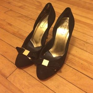 Sz 38 / 8 Ted Baker suede stiletto heels