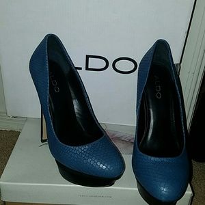 Blue Aldo heels