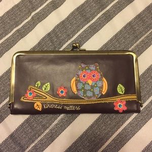 Natural life owl wallet