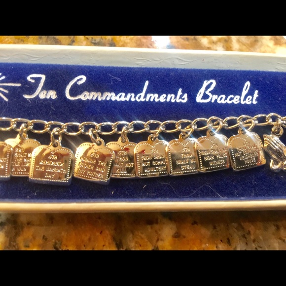 Ten Commandments kids bracelet