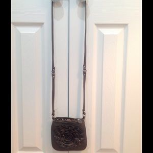 Leopard lined cross body mini