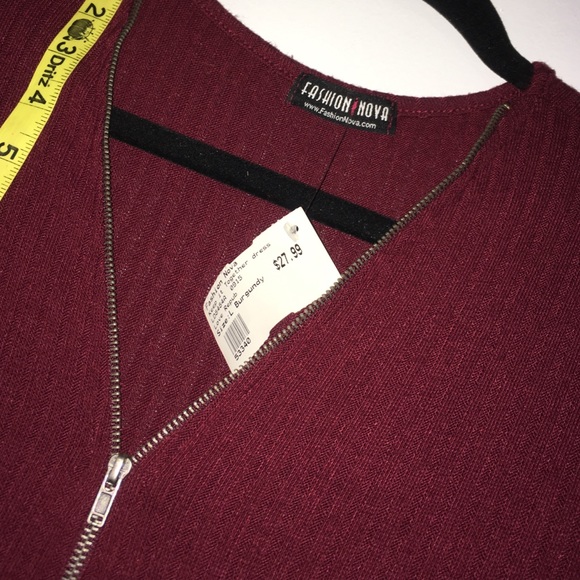 ‼️SOLD‼️NWT Valentine's Day burgundy dress - Picture 4 of 4