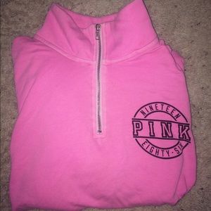 PINK HALF ZIP JACKET