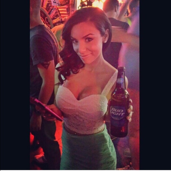 White Crop top size small