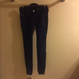 True Religion Dark wash skinny jeans