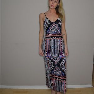 Tribal Print Maxi Dress