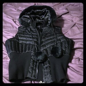 Bebe black vest