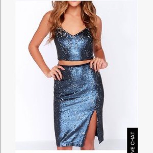 CLOSET SALE ⭐️ Sequin Two Piece Dress